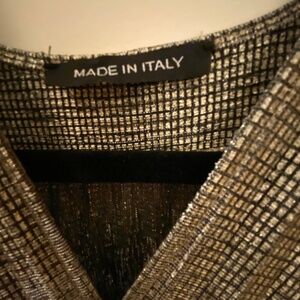 Made in Italy Brand metallic women’s evening dress.One size